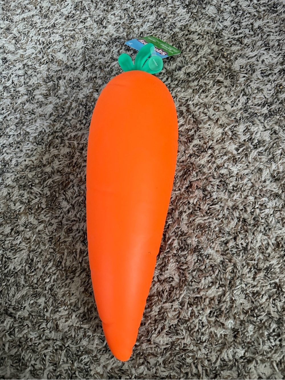 Squeezy Carrot Toy - Orange